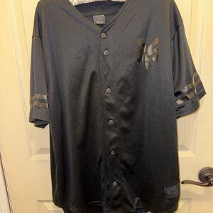 Zoo York Black Button-Up Jersey Shirt